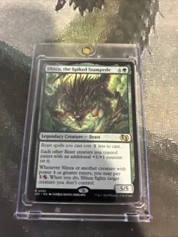 MTG Slinza, the Spiked Stampede (Anime) - Foundations Jumpstart (J25) #55 MTG - Image 3
