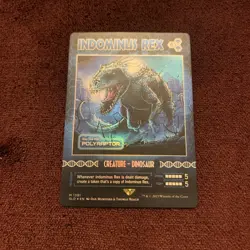 Indominus Rex Polyraptor (Rainbow Foil) Secret Lair Foil Unplayed NM+ Magic MTG - Image 1