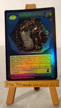 Magi Nation Duel - Statement of Core Values - Bograth Relic - ND - Foil - Image 1