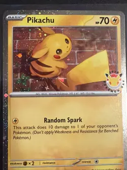 Pokemon TCG Pikachu 051/162 Stamped 2026 Pokemon Day 30 Promo NM - Image 3