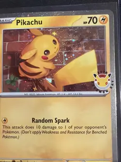 Pokemon TCG Pikachu 051/162 Stamped 2026 Pokemon Day 30 Promo NM - Image 4
