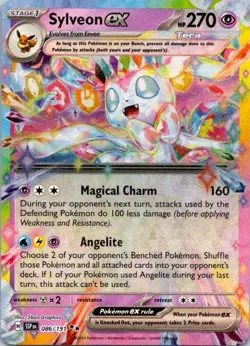 Sylveon ex 086/191 - Pokemon TCG - Surging Sparks - Double Rare - NM (SKU 1-3) - Image 1