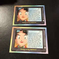 Topps Pokemon TV Animation Series 2 EP13 Mystery at the Lighthouse Holo & Base - Image 2