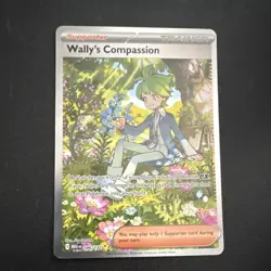 Pokemon Wally's Compassion 186/132 Me01 Mega Evolution Holo Special Rare Traine… - Image 1