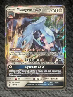 Pokemon Metagross GX 85/145 GRI Guardians Rising LP/NM - Image 1