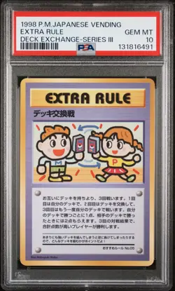 1998 POKEMON JPN VENDING DECK EXCHANGE-SER III EXTRA RULE PSA 10 - Image 1