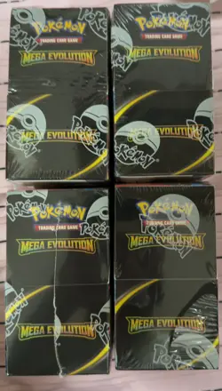 4x Pokemon Mega Evolution HALF Booster Boxes Sealed – 72 Packs Total - Image 1