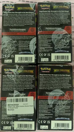 4x Pokemon Mega Evolution HALF Booster Boxes Sealed – 72 Packs Total - Image 5