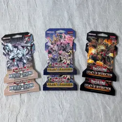 Yu-Gi-Oh Sealed Booster Hangers Lot of 6 BOL TR, Valiant Smashers, LOD 1st Ed - Image 2