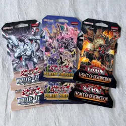 Yu-Gi-Oh Sealed Booster Hangers Lot of 6 BOL TR, Valiant Smashers, LOD 1st Ed - Image 4