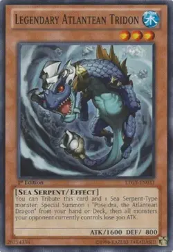 3X Legendary Atlantean Tridon LTGY-EN033 / 1ST EDITION / MINT! / YU-GI-OH - Image 1