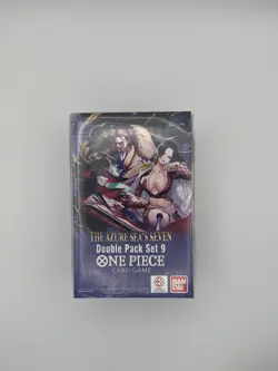 One Piece TCG: Double Pack Set 9 The Azure Sea's Seven - FACTORY SEALED! IN HAND - Image 1