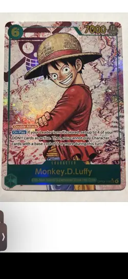 Monkey D. Luffy OP13-118 SEC Alt Art One Piece Carrying On His Will English Foil - Image 1