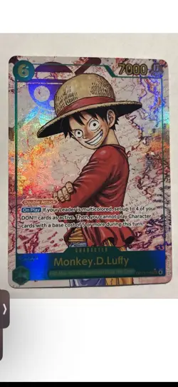 Monkey D. Luffy OP13-118 SEC Alt Art One Piece Carrying On His Will English Foil - Image 2