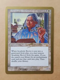 GOLD BORDER Academy Rector Urza's Destiny MTG Magic the Gathering See Photos - Image 1