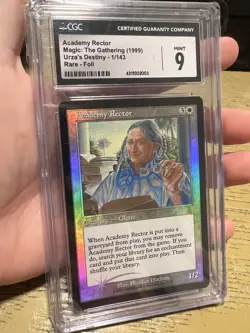 1999 Academy Rector FOIL CGC 9 Urza’s Destiny Magic the Gathering MTG Vintage - Image 1