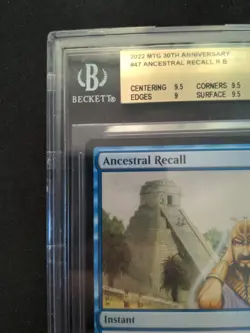 BGS 9.5 Ancestral Recall MODERN MTG Magic the Gathering 30th Anniversary Edition - Image 3