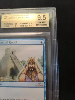 BGS 9.5 Ancestral Recall MODERN MTG Magic the Gathering 30th Anniversary Edition - Image 4
