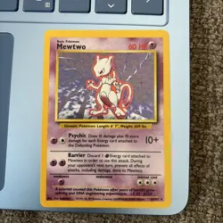 Pokemon TCG Mewtwo Base Set 10/102 Holo 1999-2000 Wizards Base Set Copyright... - Image 1