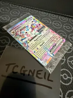 Sylveon Ex 041/131 - Pokemon Prismatic Evolutions - STAMPED PROMO CARD - SEALED - Image 1