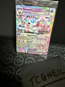 Sylveon Ex 041/131 - Pokemon Prismatic Evolutions - STAMPED PROMO CARD - SEALED - Image 2