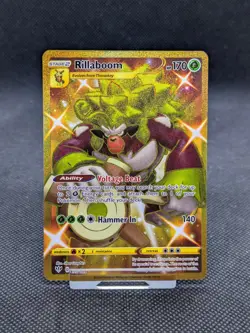 Rillaboom 197/189 Darkness Ablaze Full Art Gold Secret Rare Pokemon Card NM/M - Image 1