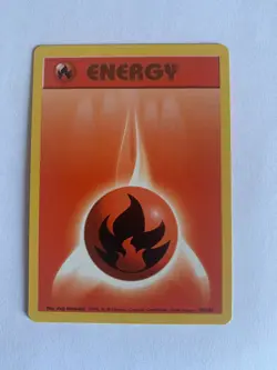Fire Energy 98/102 - Base Set 1999 Pokemon card NM-LP - Image 1