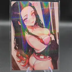 Nezuko Kamado Anime Waifu Card Doujin ACG Goddess Holo - Image 1