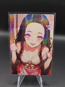 Nezuko Kamado Anime Waifu Card Doujin ACG Goddess Holo - Image 1