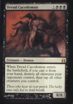Dread Cacodemon - Commander: #79, Magic: The Gathering Nm C252 - Image 1