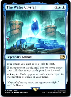 MTG The Water Crystal 0085 FIN FFIII Final Fantasy Rare Legendary Artifact NM - Image 1