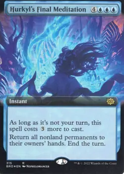 HURKYL'S FINAL MEDITATION 315 EXTENDED ART FOIL THE BROTHERS' WAR MTG MAGIC NM - Image 1