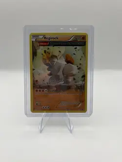 Regirock XY49 XY Full Art Black Star Promo Cosmos Holo Pokemon Card LP - Image 1