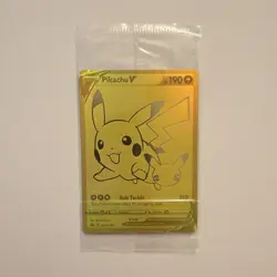 Pokemon TCG Pikachu V Gold Foil Promo SWSH145 190HP English SEALED - Image 1