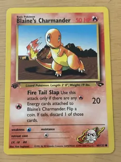 Pokemon TCG Blaine's Charmander Gym Challenge 60/132 1st Edition Basic 50 HP En. - Image 1