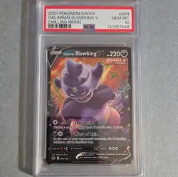 Pokemon TCG Galarian Slowking V Sword & Shield Chilling Reign 178/198 PSA 10 Gem - Image 1