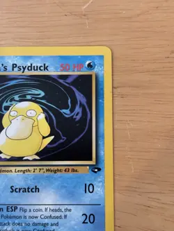 Pokemon TCG Sabrina's Psyduck Gym Challenge 99/132 1st Edition Basic 50 HP Comm. - Image 4