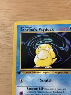 Pokemon TCG Sabrina's Psyduck Gym Challenge 99/132 1st Edition Basic 50 HP Comm. - Image 5
