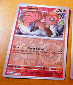 POKEMON 151 CARD REVERSE HOLO CARTE GOUPIX 037/165 MEW FR JCC MINT 2023 - Image 1