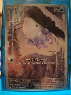2024 Pokemon Sv05. Temporal Forces: Snom #168 Ultra Rare Full Art Holo - Image 1