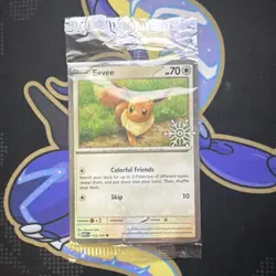 Pokemon TCG Eevee 133/165 Advent Calendar Snowflake Stamp Promo - Factory Sealed - Image 1