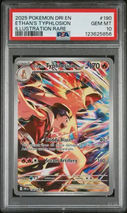 PSA 10 Ethan’s Typhlosion IR 190/18 2 Pokemon Destined Rivals Gem Mint - Image 1