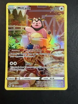 Pokemon Miltank GG24/GG70 Crown Zenith Galarian Gallery Full Art Holo Ultra Rare - Image 1