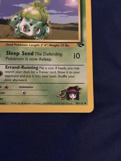 Pokemon TCG Erika's Bulbasaur Gym Challenge 39/132 1st Edition Uncommon 50 HP E. - Image 2