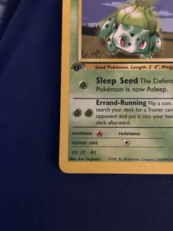 Pokemon TCG Erika's Bulbasaur Gym Challenge 39/132 1st Edition Uncommon 50 HP E. - Image 3