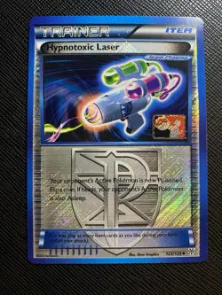Pokemon Hypnotoxic Laser 123/135 Crosshatch Holo Rewards Promo Excellent #1 - Image 1