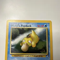 Pokemon TCG Misty’s Psyduck W Stamp Promo - Gym Heroes - Vintage WOTC 2000 NM - Image 3