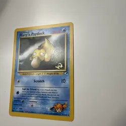 Pokemon TCG Misty’s Psyduck W Stamp Promo - Gym Heroes - Vintage WOTC 2000 NM - Image 4