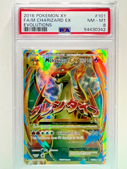 Pokemon - 2016 XY Evolutions FA/M Charizard EX - Mega #101 - PSA 8 - NM-MINT - Image 1
