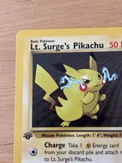 Pokemon TCG Lt. Surge's Pikachu Gym Heroes 1st Edition Basic 50 HP Common 81/132 - Image 4